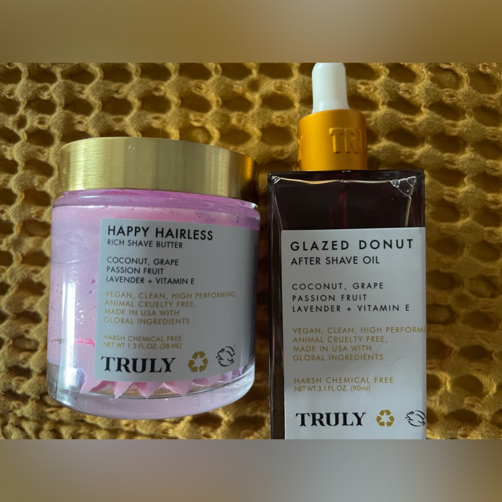 Truly After shave oil and lotion